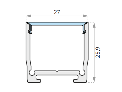 27 x 25,9 mm-Zweite Zeile Blabla-SchnittBild